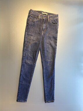 Levi's 721 High Rise Skinny Jeans Denim Size 26 2% Elastane 28" Length